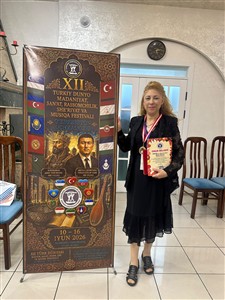 Dr.Öğr.Üyesi Banu DAVUN 12. Uluslararası Türk Dünyası Kültür, Sanat, Resim, Şiir ve Müzik Festivali'nde