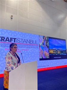 Doç. Dr. Nilüfer Nazende ÖZKANLI CRAFT İSTANBUL 7. Uluslararası El Sanatları ve Tasarım Fuarı’nda 