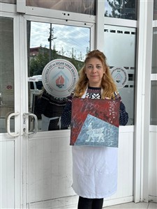Dr. Öğr. Üyesi Banu Davun, 3. Uluslararası Bir Renk Bir İz Sanat Çalıştayı ve Sergisi’ne Eserleriyle Katıldı