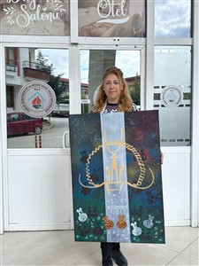 Dr. Öğr. Üyesi Banu Davun, 3. Uluslararası Bir Renk Bir İz Sanat Çalıştayı ve Sergisi’ne Eserleriyle Katıldı